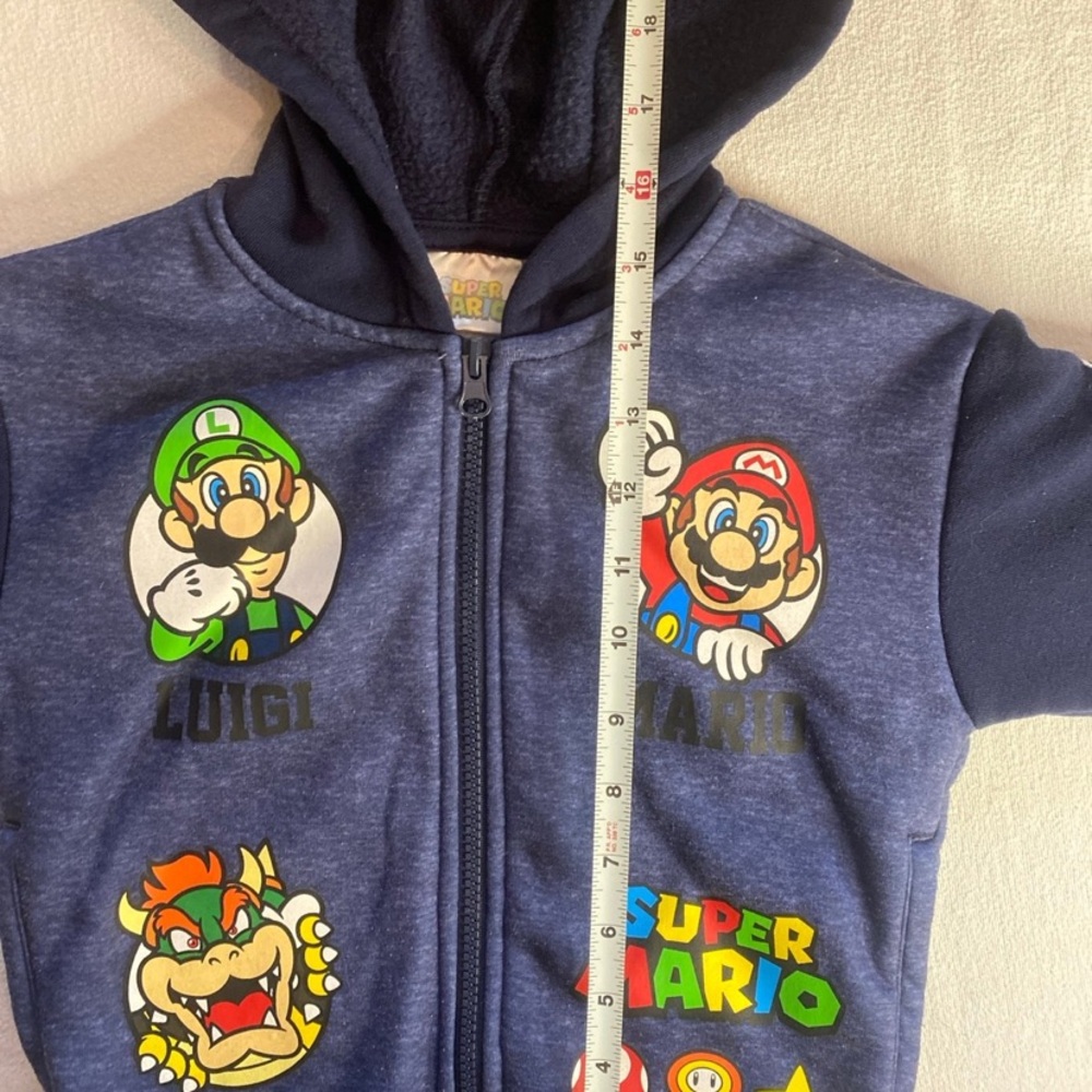 Nintendo Navy Blue Kids Super Mario Jacket size 4 - Picture 5 of 5